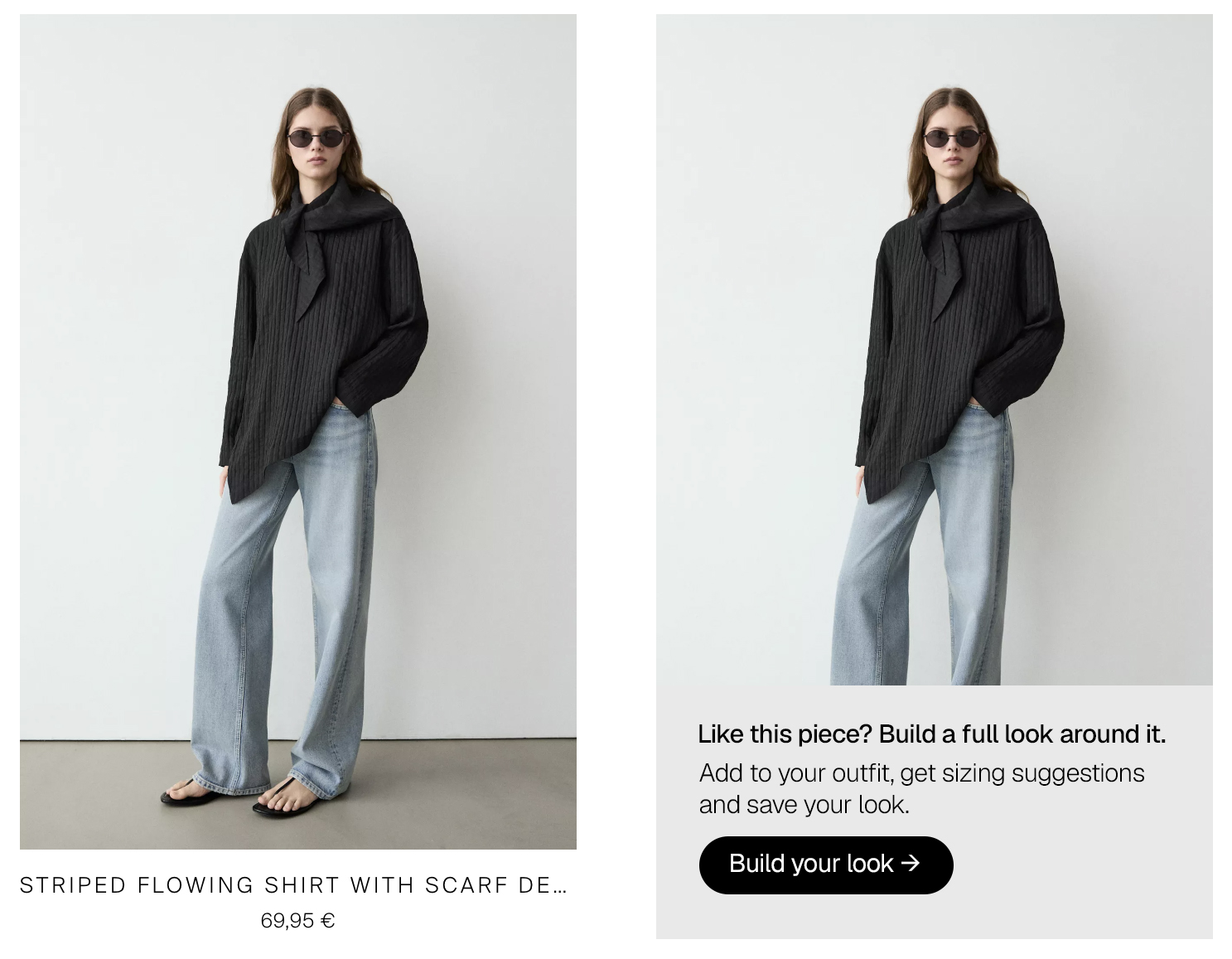 Entry point on product page — Build a full look around it prompt
