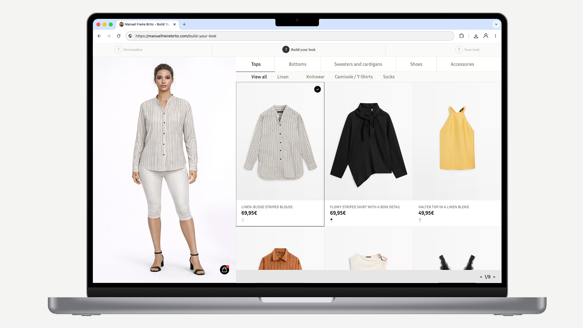 The look builder — desktop